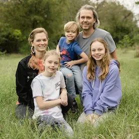 Ed Smith with his family